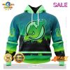 NHL Nashville Predators Personalized New Design With Northern Lights Hoodie 3D