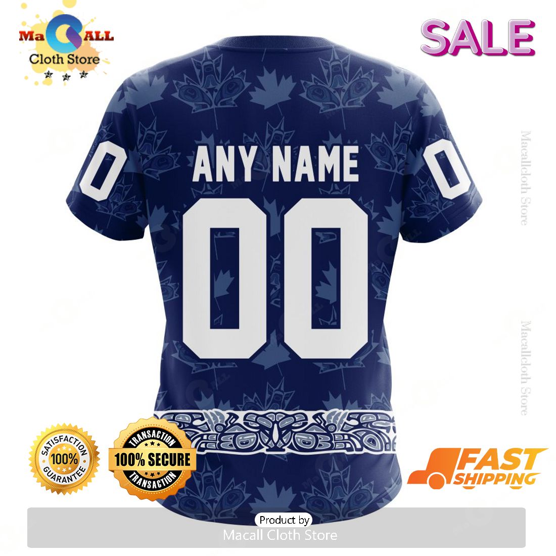 NHL Toronto Maple Leafs Personalize Design With Native Pattern Hoodie 3D NHL Toronto Maple Leafs Personalize Design With Native Pattern Hoodie 3D