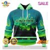 NHL Vegas Golden Knights Personalized New Design With Northern Lights Hoodie 3D