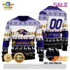 NFL Baltimore Ravens Gnome de Noel Gift Ugly Christmas Sweater