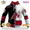 NHL Calgary Flames Personalized Broken Mix Jersey Style Zip Hoodie, Sweatshirt 3D