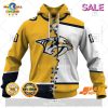 NHL Ottawa Senators Personalized Broken Mix Jersey Style Zip Hoodie, Sweatshirt 3D