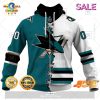 NHL Seattle Kraken Personalized Broken Mix Jersey Style Zip Hoodie, Sweatshirt 3D