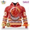NHL Calgary Flames Personalize Gradient Series Concept Kits Zip Hoodie, Sweatshirt 3D
