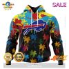 Personalized NFL Baltimore Ravens Special White Design Fight Breast Cancer Zip Hoodie, Sweatshirt 3D