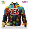 Personalized NFL Cincinnati Bengals Special Pink Design Fight Breast Cancer Zip Hoodie, Sweatshirt 3D