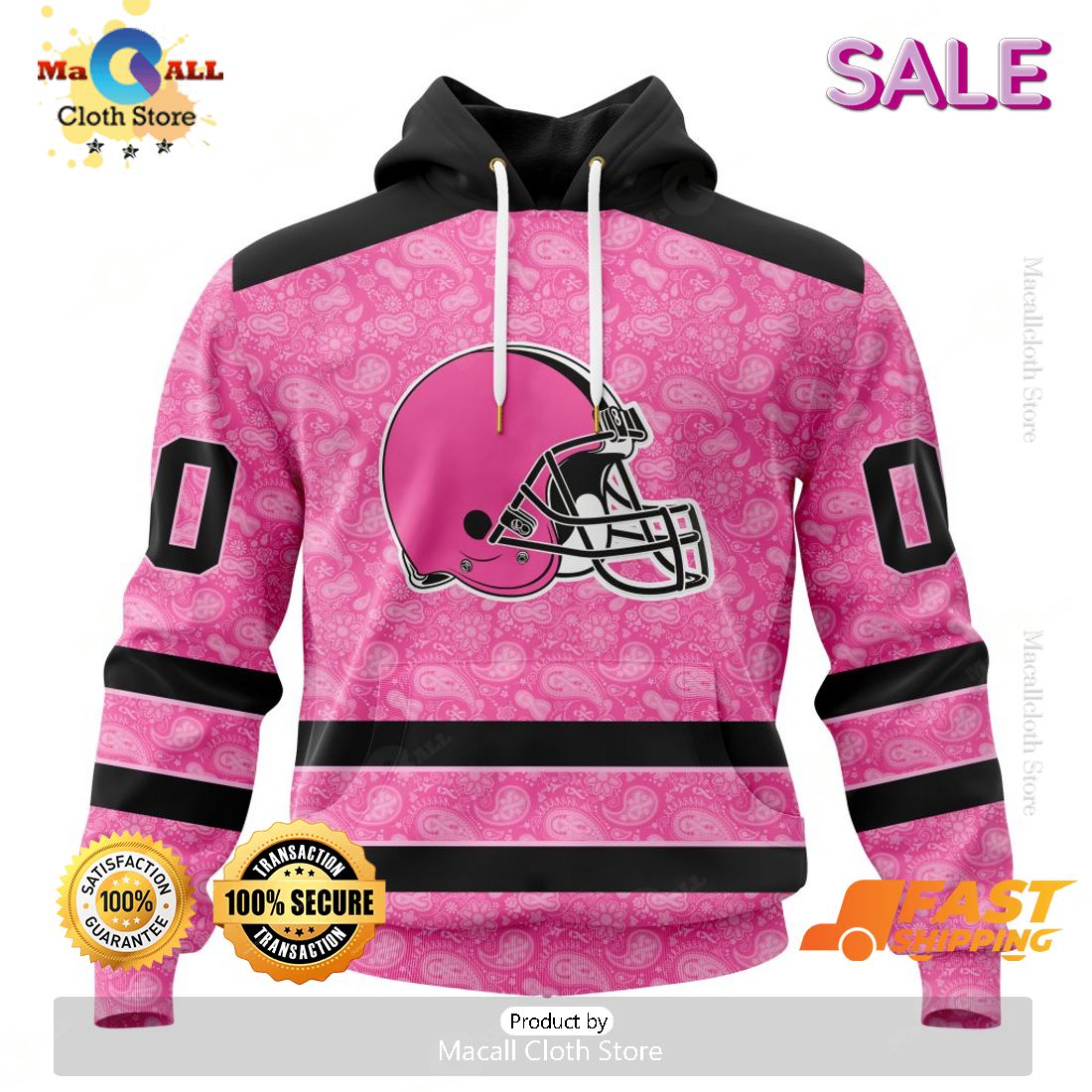 Personalized NFL Cleveland Browns Special Pink Design Fight Breast Cancer Zip Hoodie, Sweatshirt 3D Personalized NFL Cleveland Browns Special Pink Design Fight Breast Cancer Zip Hoodie, Sweatshirt 3D