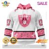 Personalized NFL Las Vegas Raiders Special Pink Design Fight Breast Cancer Zip Hoodie, Sweatshirt 3D