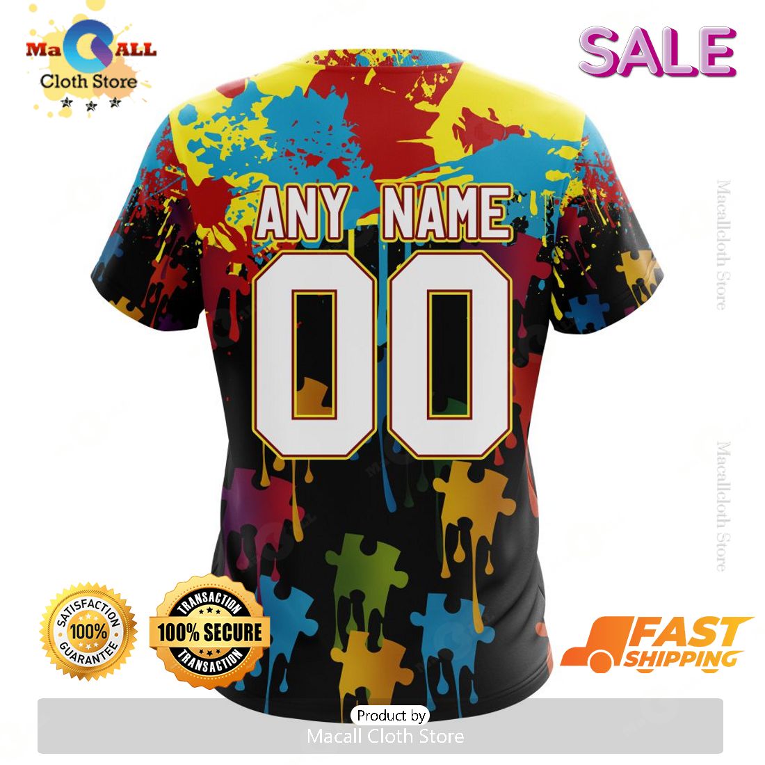 Personalized NFL Philadelphia Eagles Special Autism Awareness Gradient Zip Hoodie, Sweatshirt 3D Personalized NFL Philadelphia Eagles Special Autism Awareness Gradient Zip Hoodie, Sweatshirt 3D