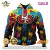 Personalized NFL San Francisco 49ers Special Pink Design Fight Breast Cancer Zip Hoodie, Sweatshirt 3D