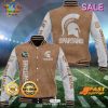 Michigan Wolverines Custom Name Special Brown Baseball Jacket