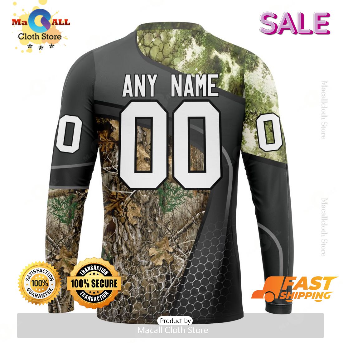 Personalized NHL Montreal Canadiens Special Hunting Camo Design Hoodie 3D Personalized NHL Montreal Canadiens Special Hunting Camo Design Hoodie 3D