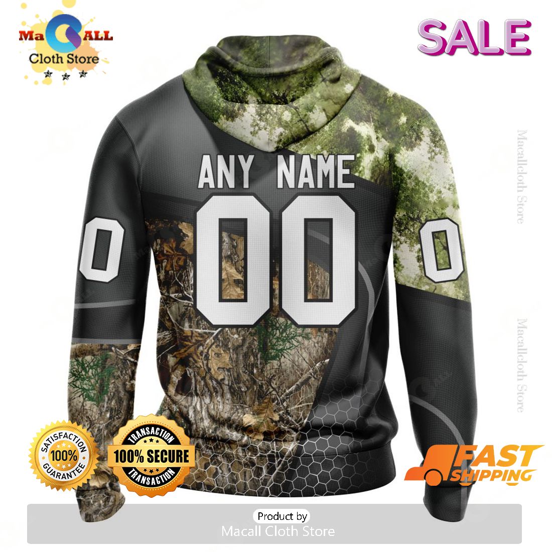 Personalized NHL Ottawa Senators Special Hunting Camo Design Hoodie 3D Personalized NHL Ottawa Senators Special Hunting Camo Design Hoodie 3D