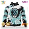 Personalized NHL Seattle Kraken Special Hunting Camo Design Hoodie 3D