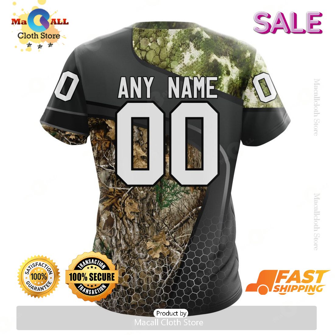 Personalized NHL Tampa Bay Lightning Special Hunting Camo Design Hoodie 3D Personalized NHL Tampa Bay Lightning Special Hunting Camo Design Hoodie 3D