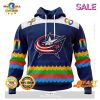 HOT Personalized NHL Chicago Blackhawks Special Autism Awareness Design Hoodie 3D