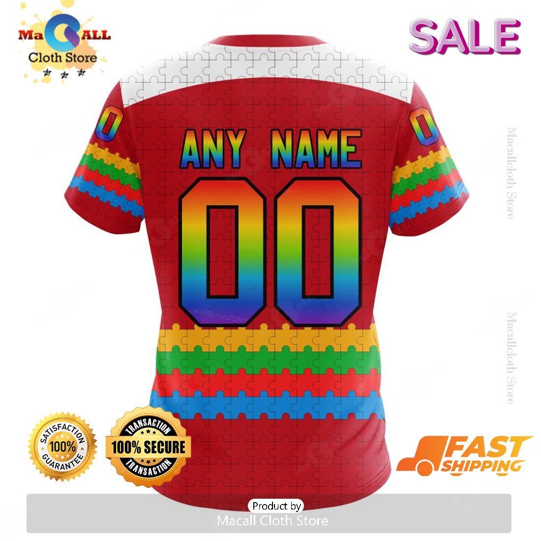 HOT Personalized NHL New Jersey Devils Special Autism Awareness Design Hoodie 3D HOT Personalized NHL New Jersey Devils Special Autism Awareness Design Hoodie 3D