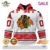 SALE Personalized NHL Chicago Blackhawks Special Black And Lavender Hockey Fight Cancer Hoodie 3D