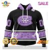 SALE Personalized NHL Montreal Canadiens Special Lavender Hockey Fight Cancer Hoodie 3D