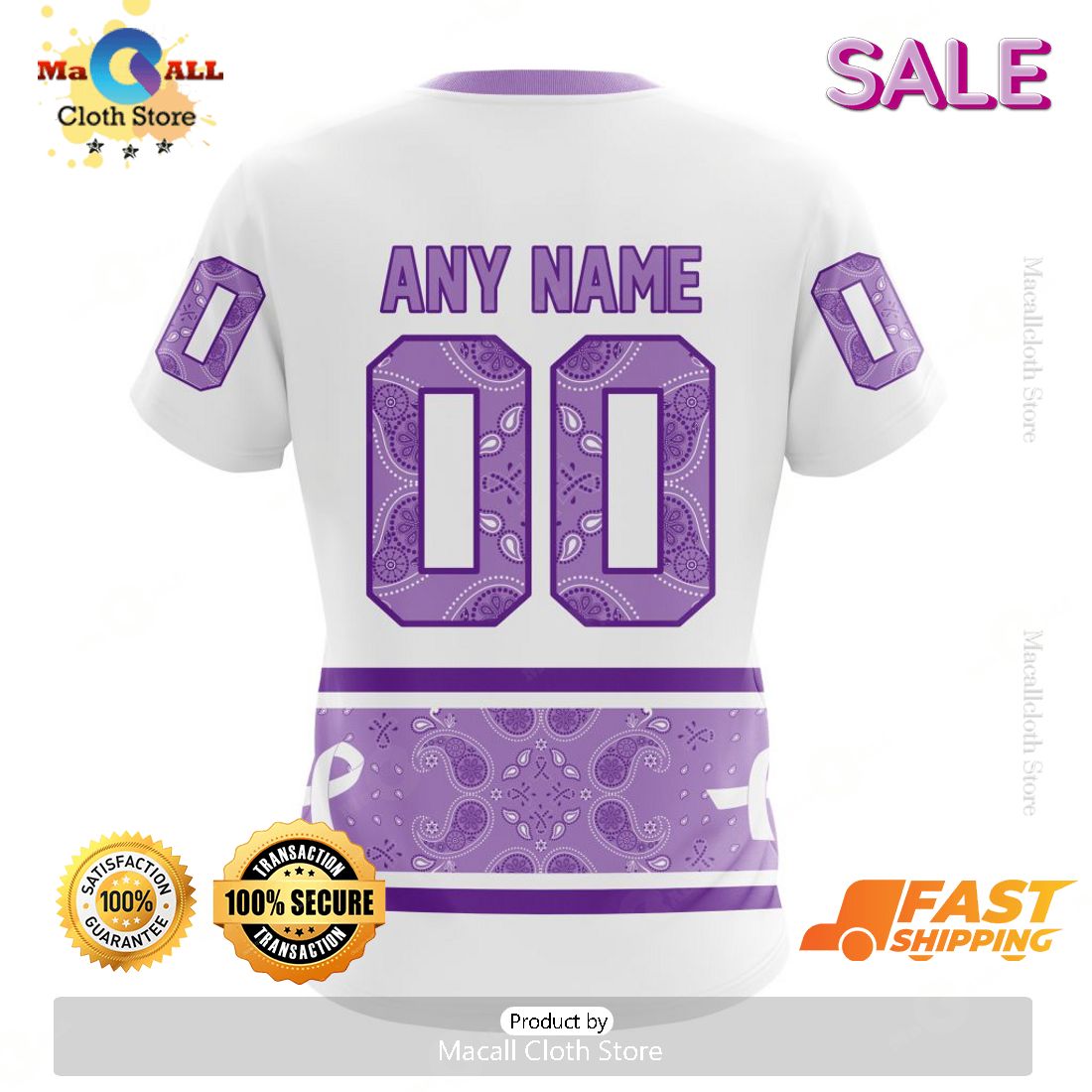 SALE Personalized NHL Nashville Predators Special Lavender Hockey Fight Cancer Hoodie 3D SALE Personalized NHL Nashville Predators Special Lavender Hockey Fight Cancer Hoodie 3D