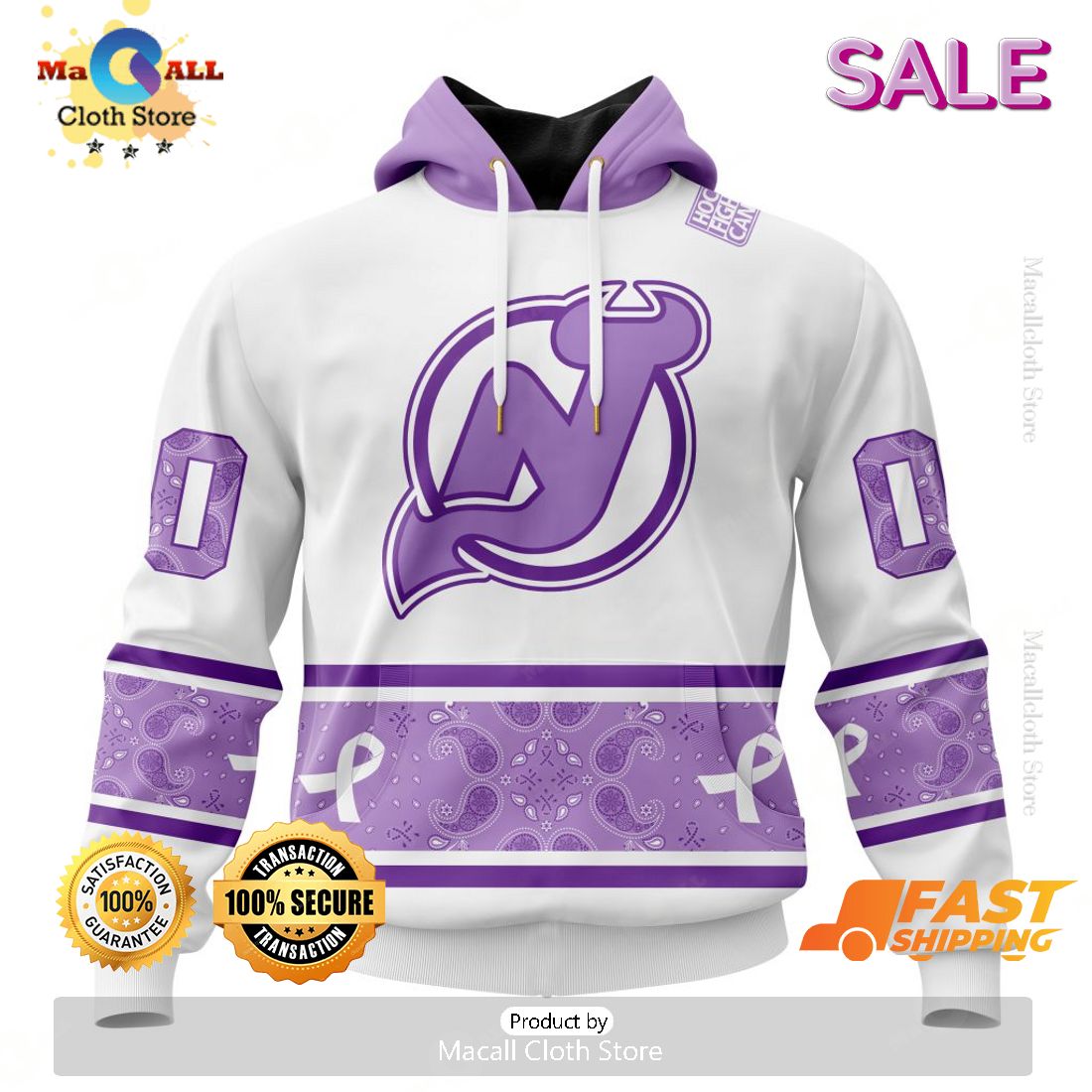 SALE Personalized NHL New Jersey Devils Special Lavender Hockey Fight Cancer Hoodie 3D SALE Personalized NHL New Jersey Devils Special Lavender Hockey Fight Cancer Hoodie 3D