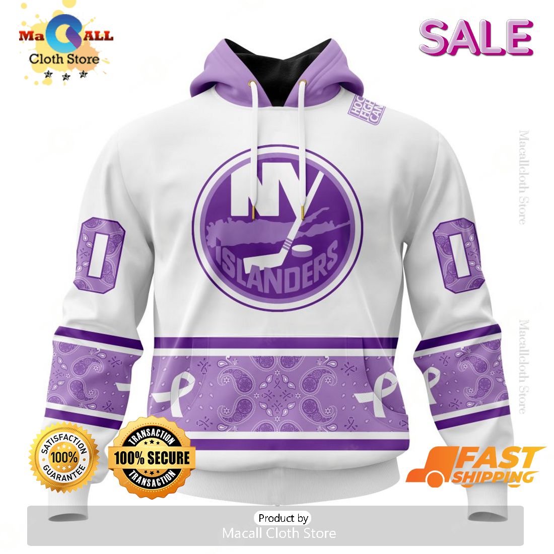 SALE Personalized NHL New York Islanders Special Lavender Hockey Fight Cancer Hoodie 3D SALE Personalized NHL New York Islanders Special Lavender Hockey Fight Cancer Hoodie 3D