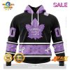 SALE Personalized NHL Toronto Maple Leafs Special Lavender Hockey Fight Cancer Hoodie 3D
