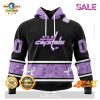 SALE Personalized NHL Vegas Golden Knights Special Lavender Hockey Fight Cancer Hoodie 3D