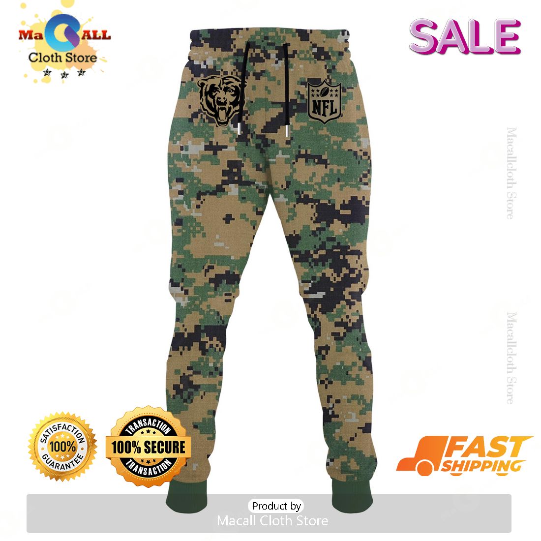 Chicago Bears Veteran For Veteran Army Design Hoodie 3D, Long Pant Chicago Bears Veteran For Veteran Army Design Hoodie 3D, Long Pant