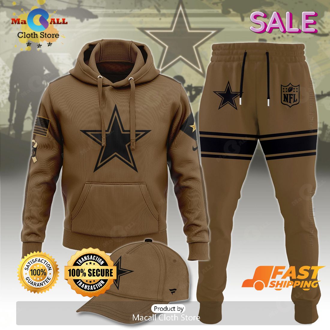 Dallas Cowboys Salute To Service Veterans Day Hoodie 3D, Long Pant Dallas Cowboys Salute To Service Veterans Day Hoodie 3D, Long Pant