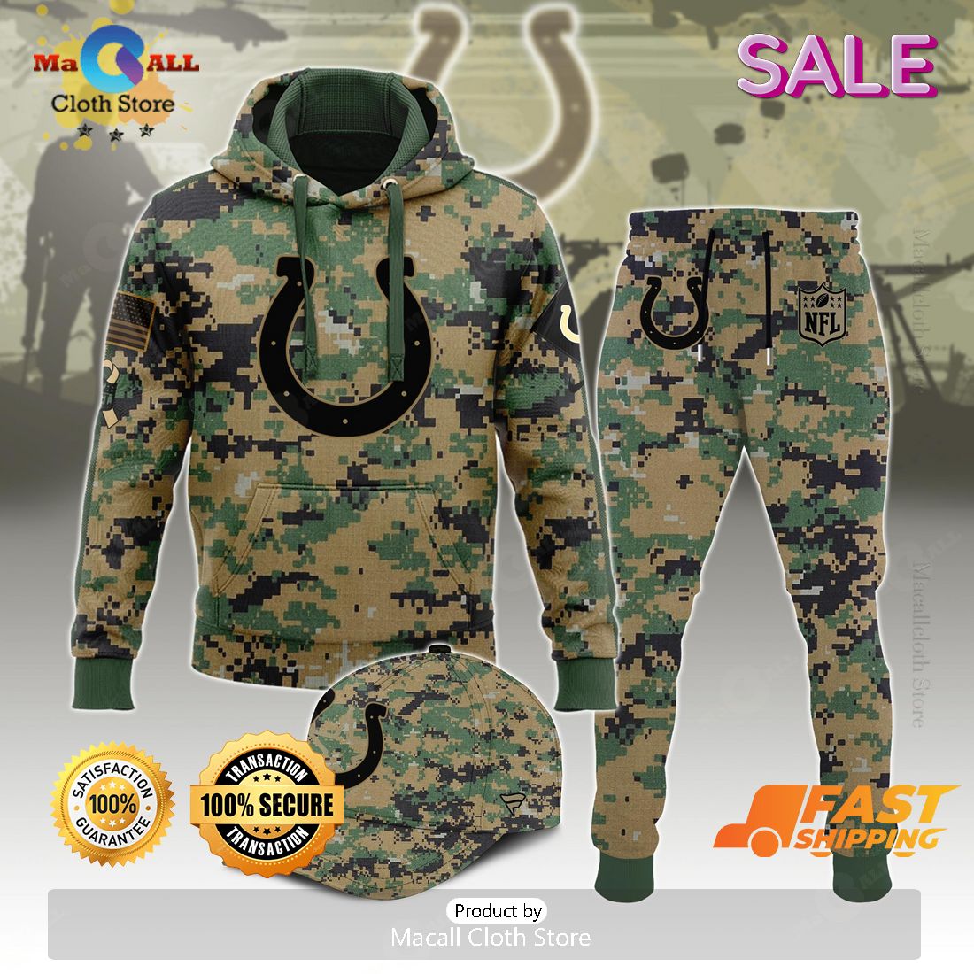Indianapolis Colts Veteran For Veteran Army Design Hoodie 3D, Long Pant Indianapolis Colts Veteran For Veteran Army Design Hoodie 3D, Long Pant