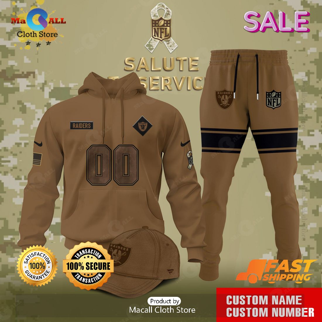 Personalized Las Vegas Raiders Salute To Service Veterans Day Hoodie 3D, Long Pant Personalized Las Vegas Raiders Salute To Service Veterans Day Hoodie 3D, Long Pant