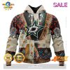 Personalized NHL Dallas Stars White Winter Hunting Camo Design Hoodie, Sweatshirt 3D