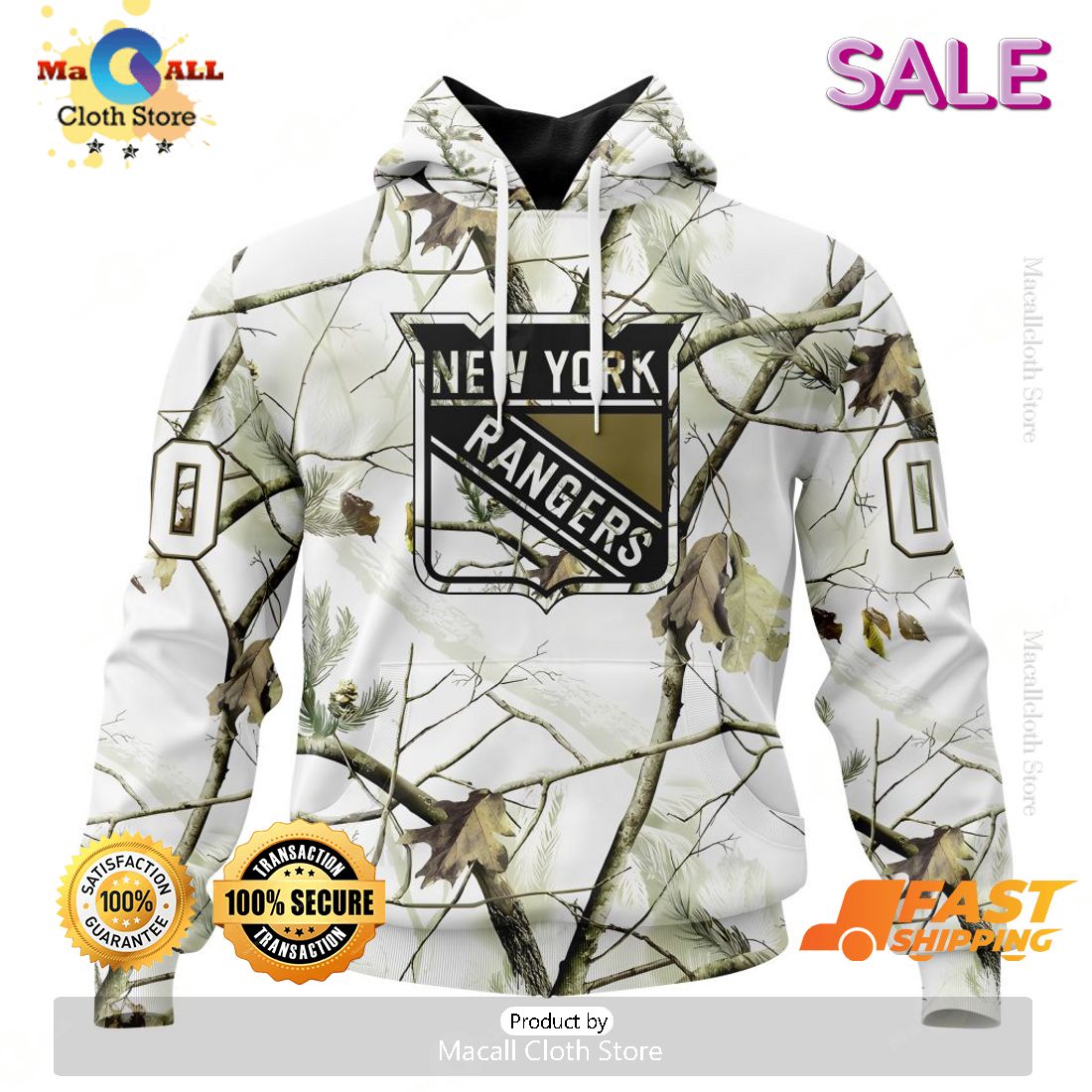 Personalized NHL New York Rangers White Winter Hunting Camo Design Hoodie, Sweatshirt 3D Personalized NHL New York Rangers White Winter Hunting Camo Design Hoodie, Sweatshirt 3D