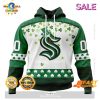 Personalized NHL San Jose Sharks White Winter Hunting Camo Design Hoodie, Sweatshirt 3D