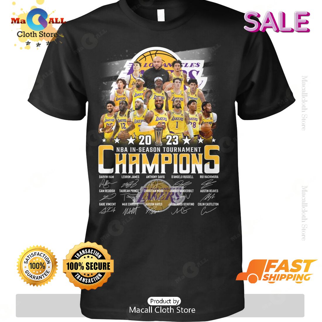 HOT 2023 NBA In Season Tournaments Champions Signatures T-Shirt HOT 2023 NBA In Season Tournaments Champions Signatures T-Shirt