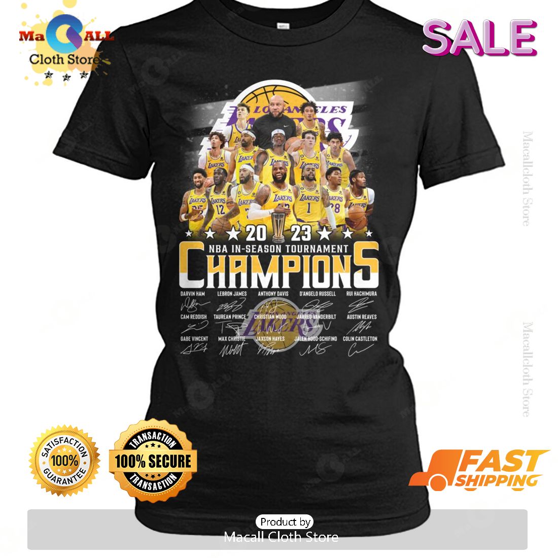 HOT 2023 NBA In Season Tournaments Champions Signatures T-Shirt HOT 2023 NBA In Season Tournaments Champions Signatures T-Shirt