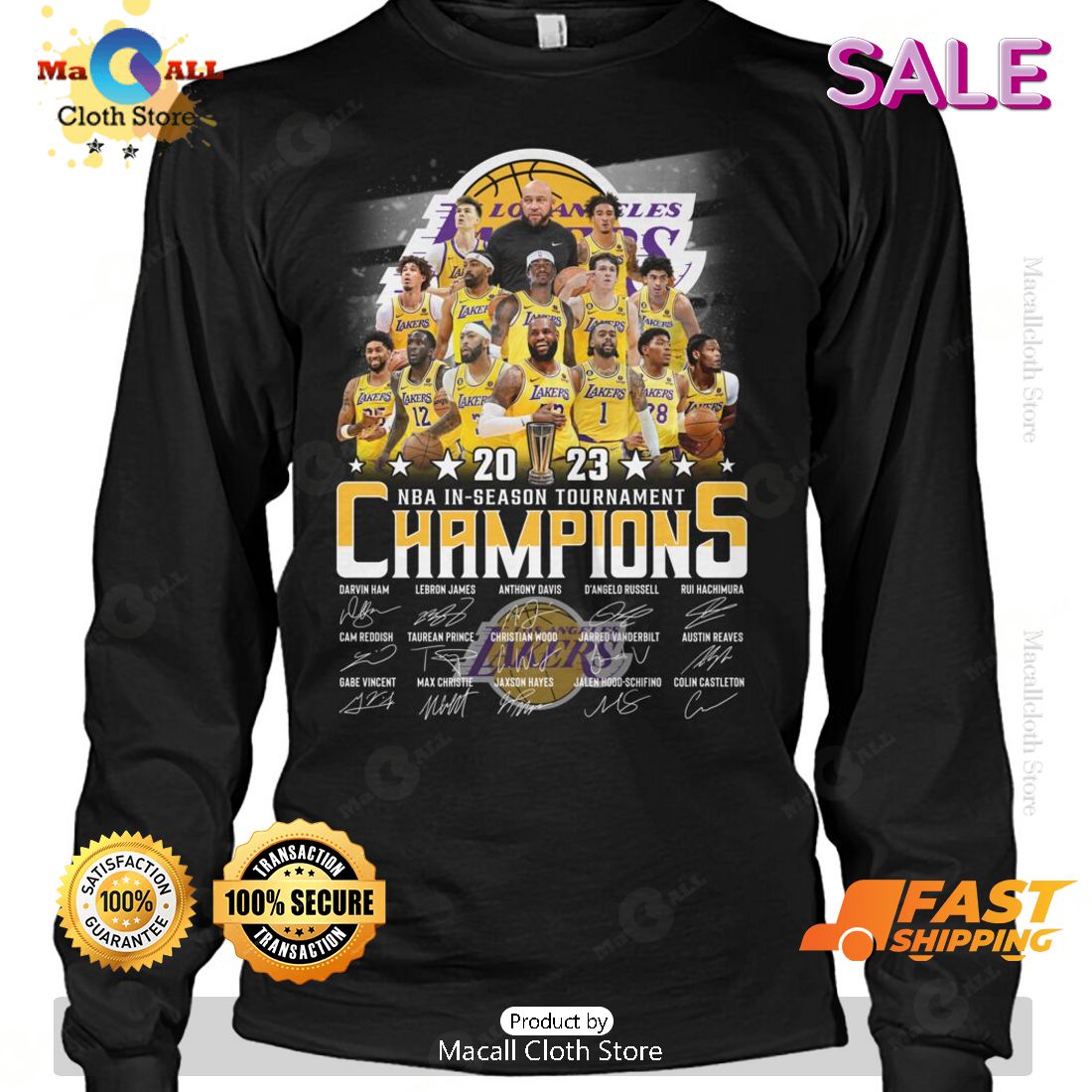 HOT 2023 NBA In Season Tournaments Champions Signatures T-Shirt HOT 2023 NBA In Season Tournaments Champions Signatures T-Shirt