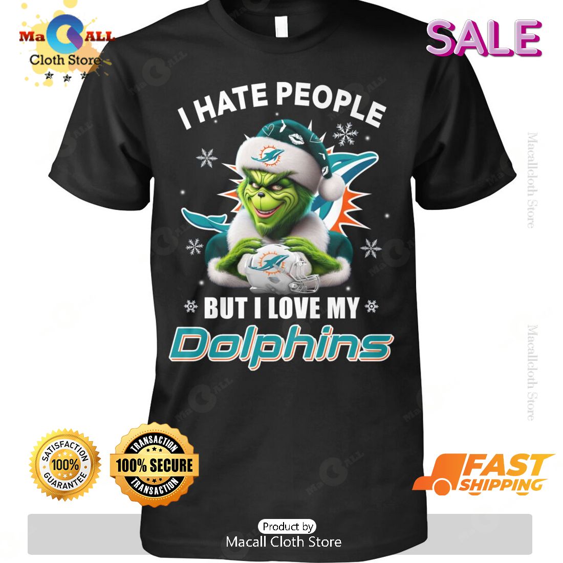 HOT I Hate People But I Love My Dolphins Classic T-Shirt HOT I Hate People But I Love My Dolphins Classic T-Shirt