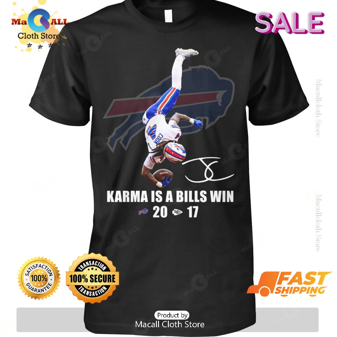 HOT Karma Is A Buffalo Bills Win Sports T-Shirt HOT Karma Is A Buffalo Bills Win Sports T-Shirt