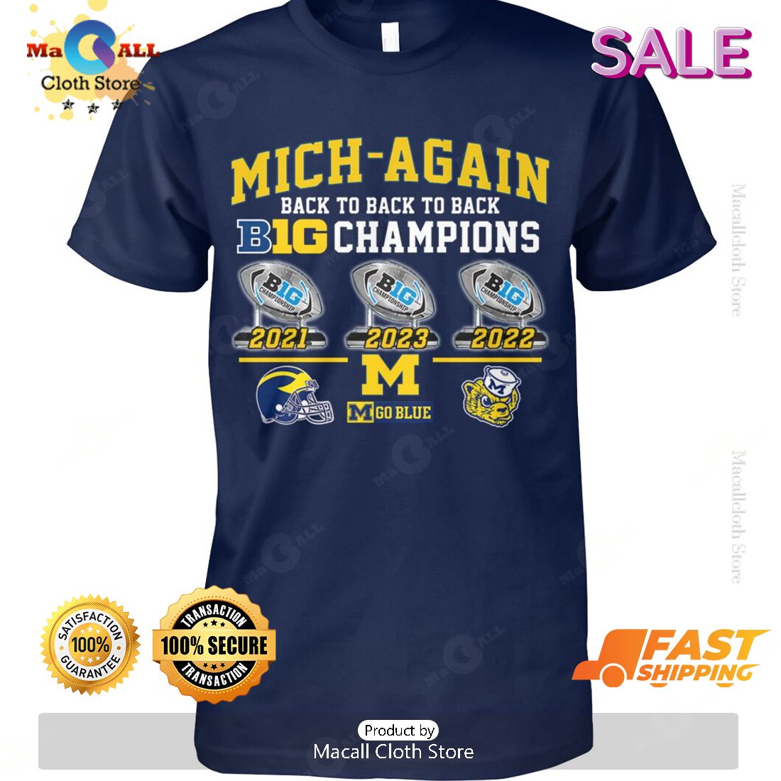 HOT Mich Again Big Champions Sports T-Shirt HOT Mich Again Big Champions Sports T-Shirt
