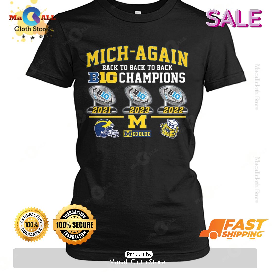 HOT Mich Again Big Champions Sports T-Shirt HOT Mich Again Big Champions Sports T-Shirt