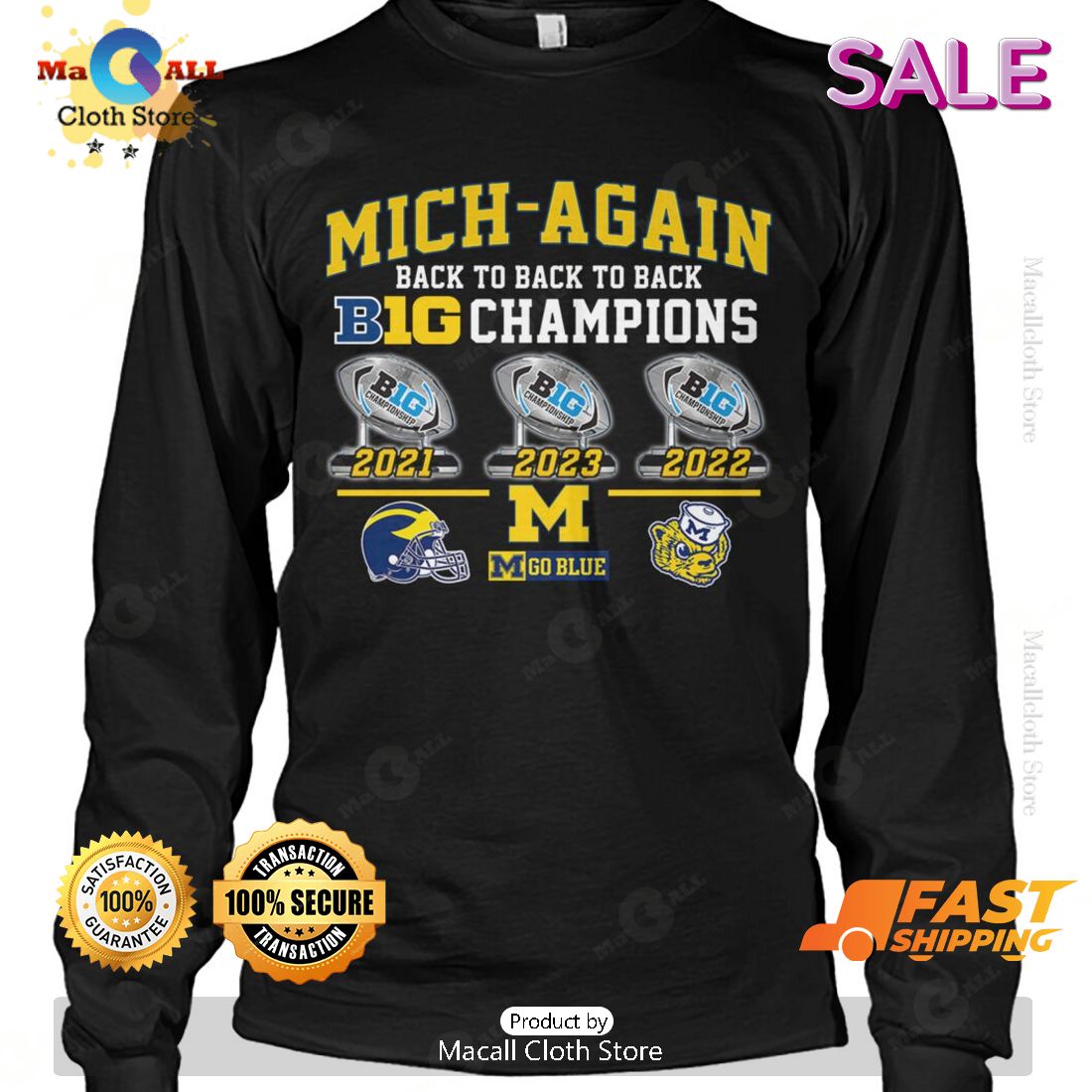 HOT Mich Again Big Champions Sports T-Shirt HOT Mich Again Big Champions Sports T-Shirt