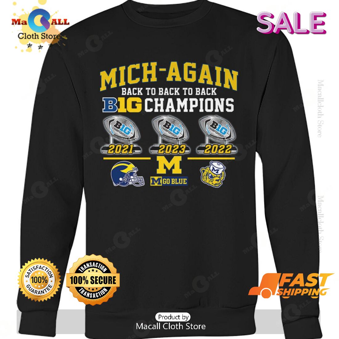 HOT Mich Again Big Champions Sports T-Shirt HOT Mich Again Big Champions Sports T-Shirt
