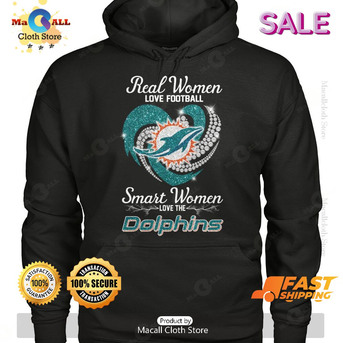 HOT Real Women Love Football Smart Women Love The Dolphins Classic T-Shirt HOT Real Women Love Football Smart Women Love The Dolphins Classic T-Shirt