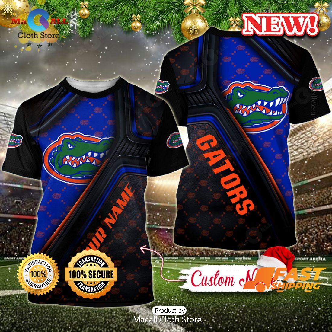 NCAA Florida Gators Custom Name Hoodie, Sweatshirt 3D NCAA Florida Gators Custom Name Hoodie, Sweatshirt 3D