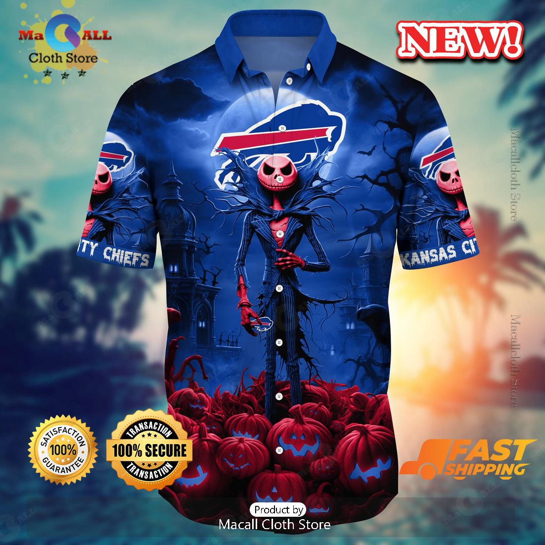 Buffalo Bills Halloween Jack Trending For This Season Hawaiian Shirt