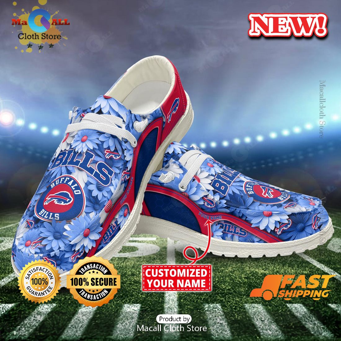 Buffalo Bills Customize Hotest Arrivals Hey Dude Shoes Buffalo Bills Customize Hotest Arrivals Hey Dude Shoes