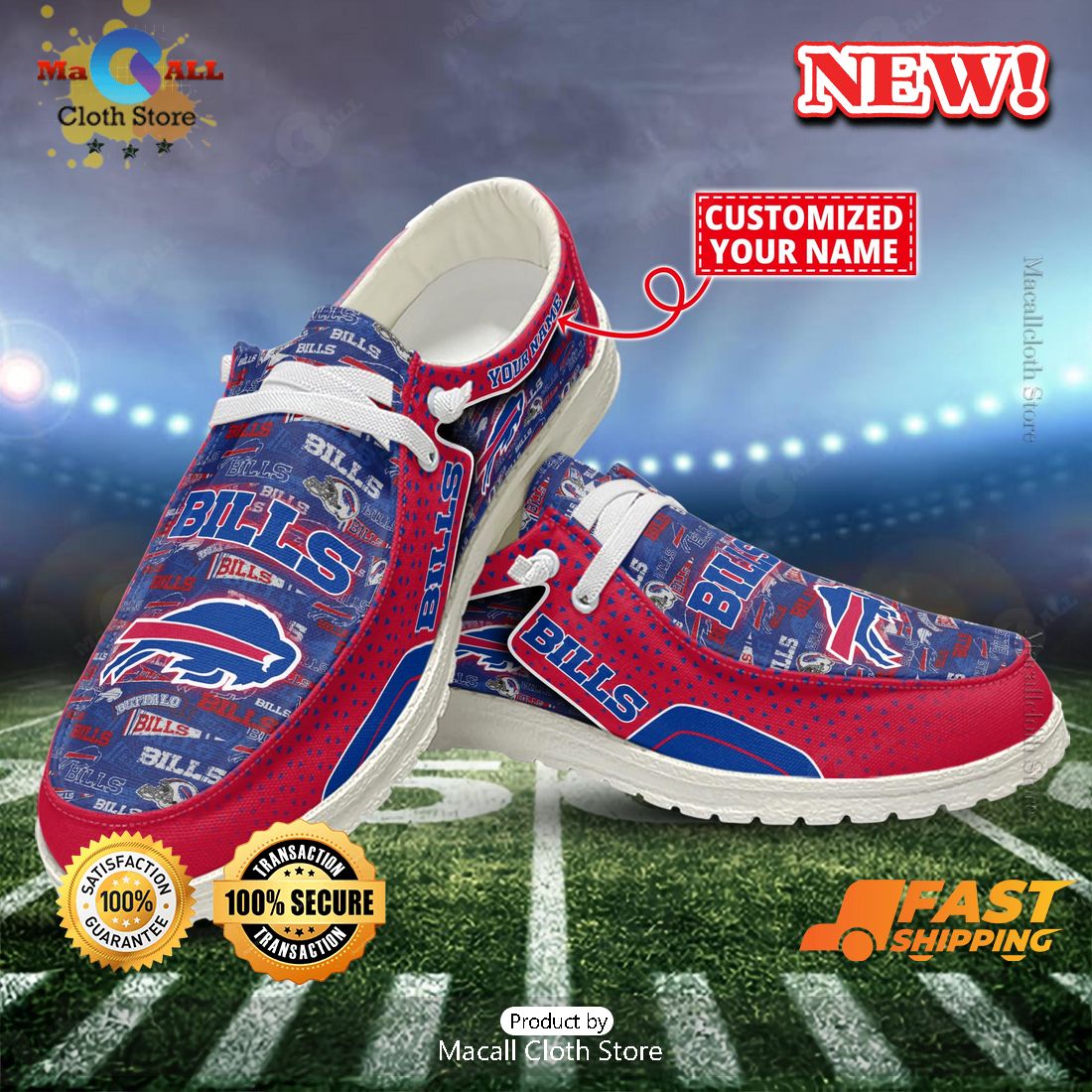 TRENDING Buffalo Bills Customize New Arrivals Hey Dude Shoes TRENDING Buffalo Bills Customize New Arrivals Hey Dude Shoes