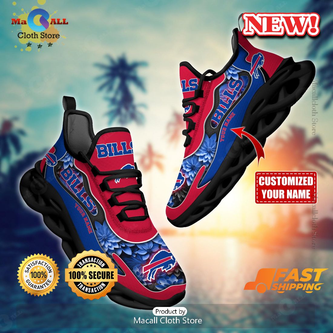Buffalo Bills Customize Hot Trend For Sports Max Soul Sneaker Buffalo Bills Customize Hot Trend For Sports Max Soul Sneaker